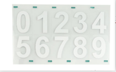Reflective Number Stickers
