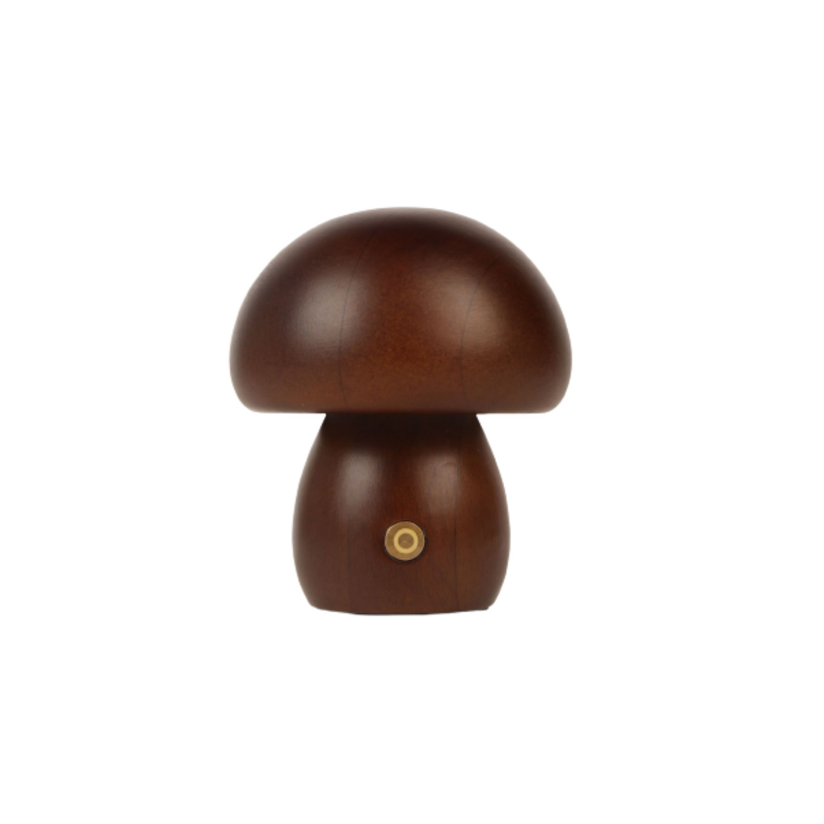 Wooden Mushroom LED Night Light - Rechargeable & Portable