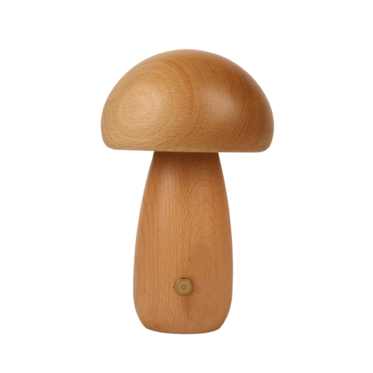 Wooden Mushroom LED Night Light - Rechargeable & Portable