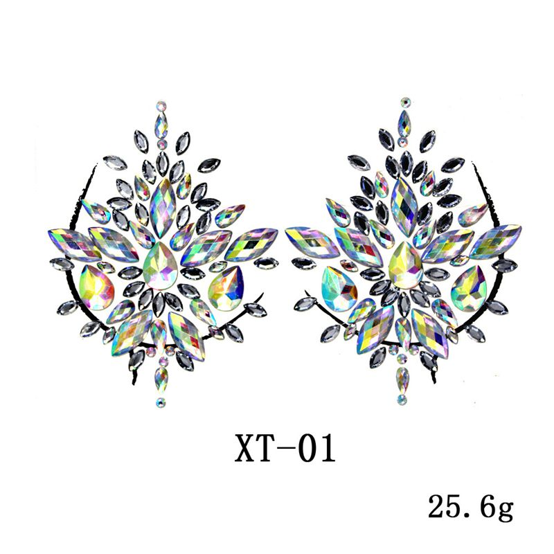 Tattoo Stickers, Crystal Chest Stickers, Nipple Covers