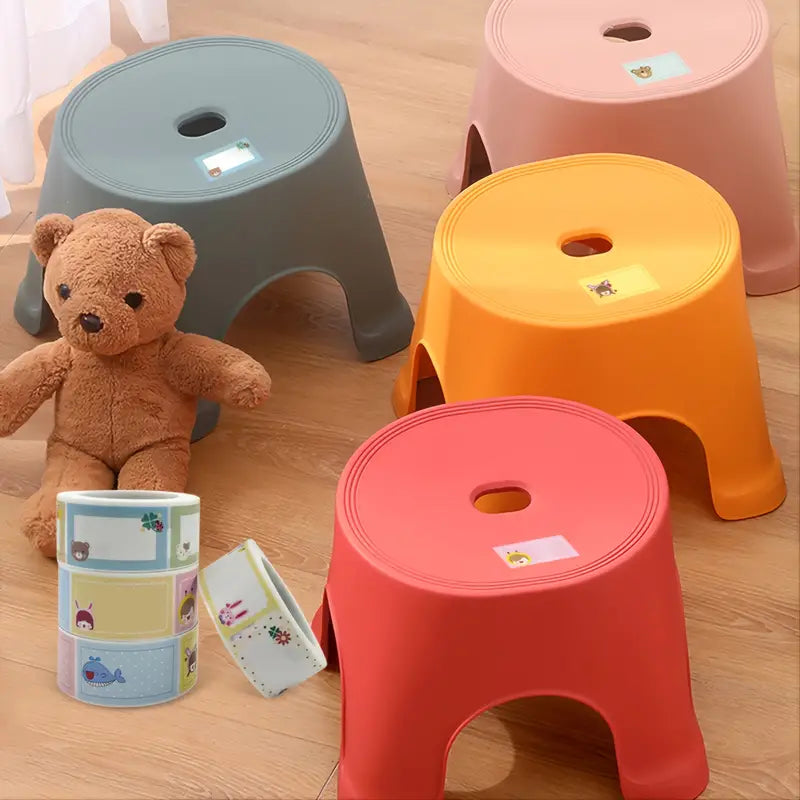 Handwritten Name Stickers Roll for Kids - 250 Stickers